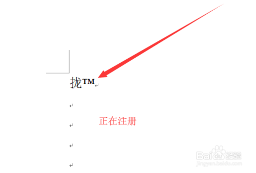 Word文档怎么打出商标符号R和TM